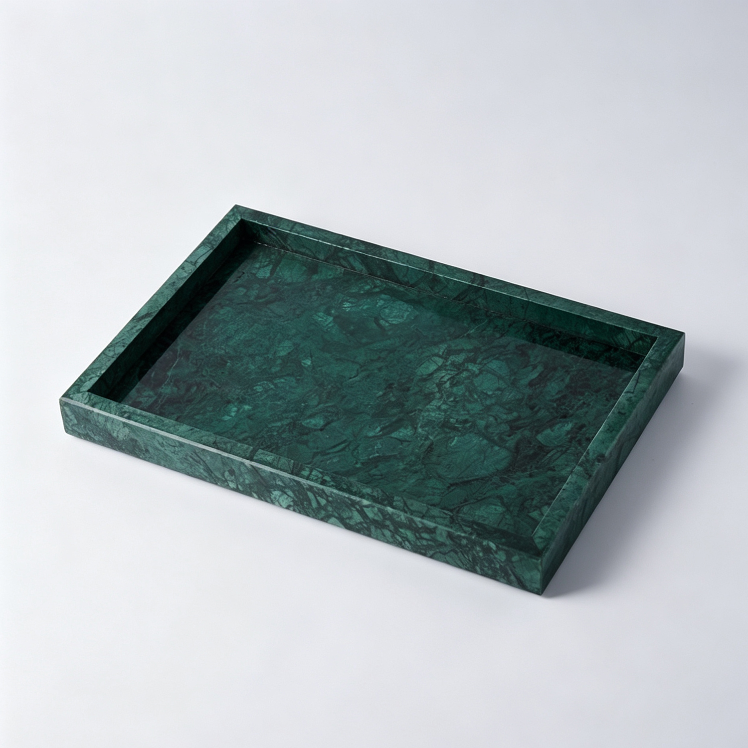 Natural Stone Marble Tray – Luxury Decorative Organizer for Vanity and Bathroom